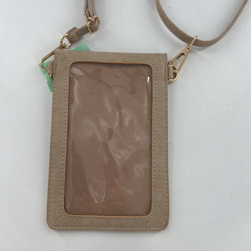 perforated vegan leather slim crossbody