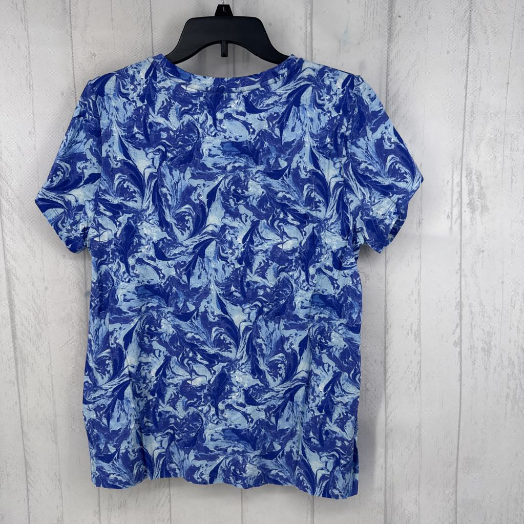L swirled print s/s tee