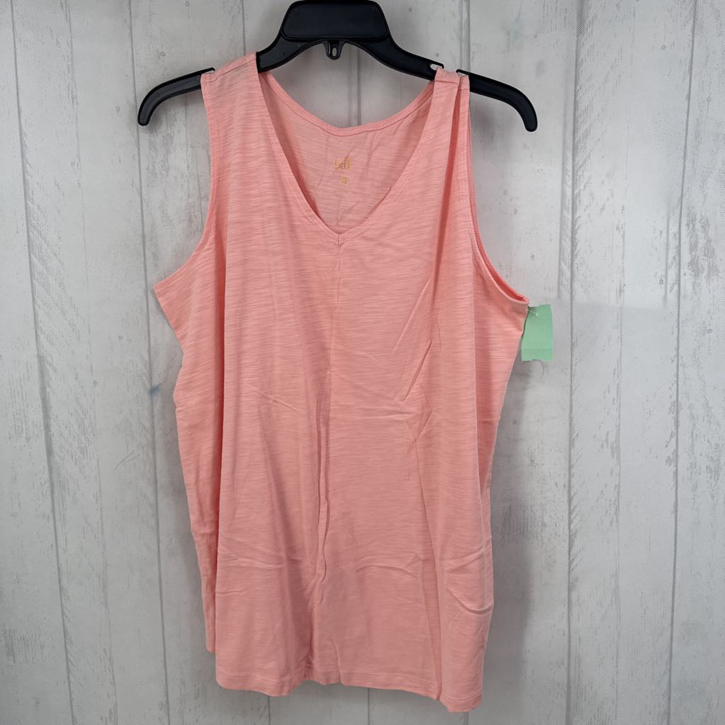 L v-neck tank