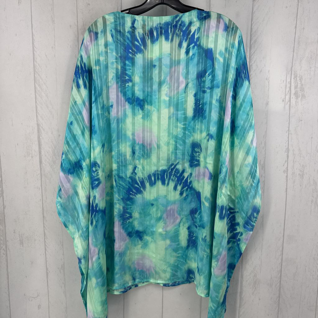XS/S poncho style tie-dye sheer top
