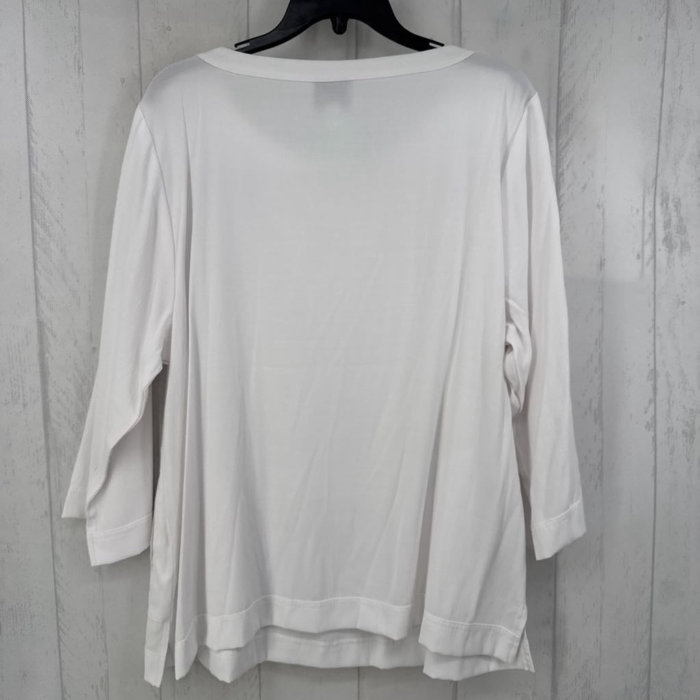 L elbow slv scoop neck top