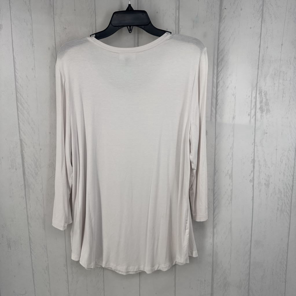 L scoop neck l/s tee
