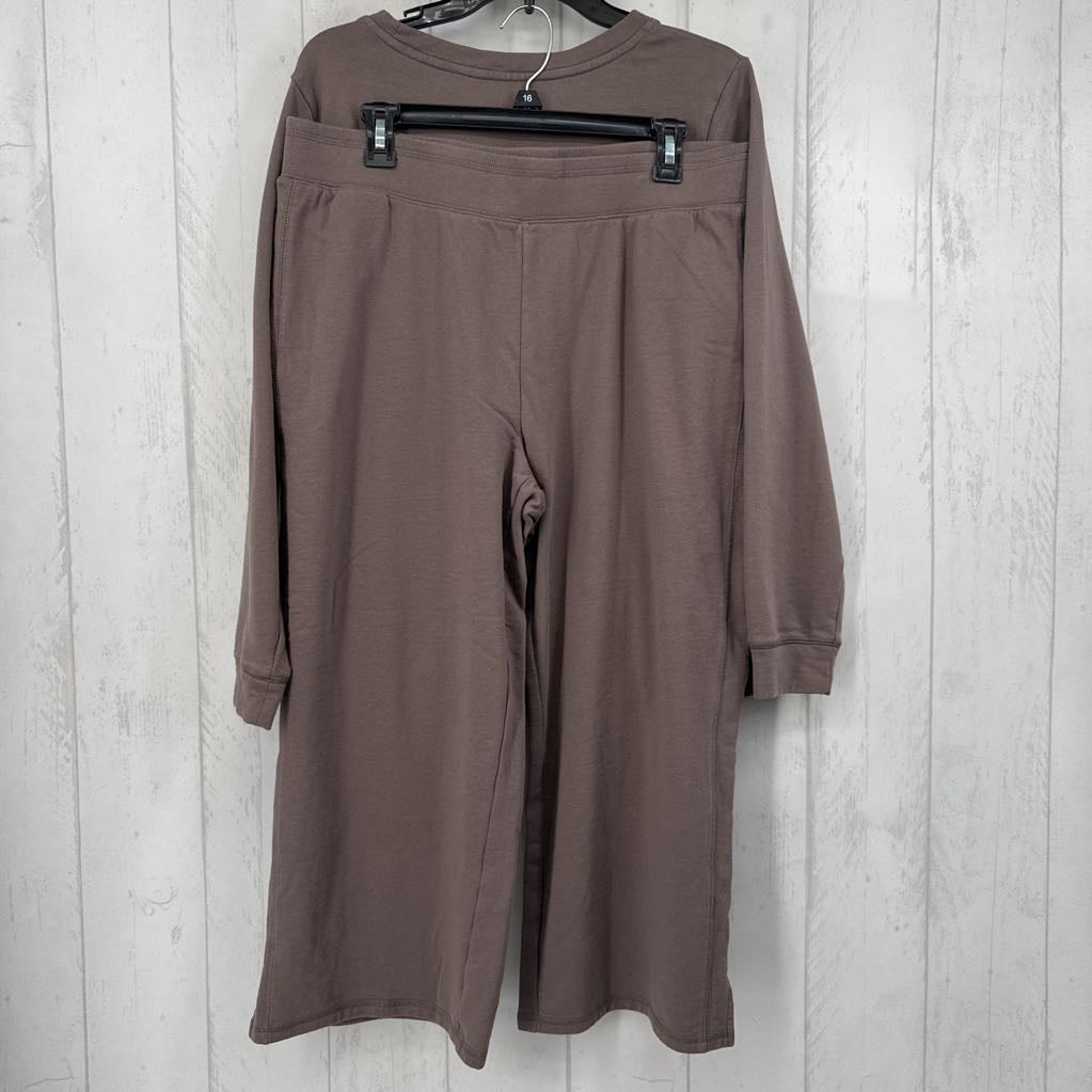 2pc L/Lt l/s pullover sweatshirt & jogger set