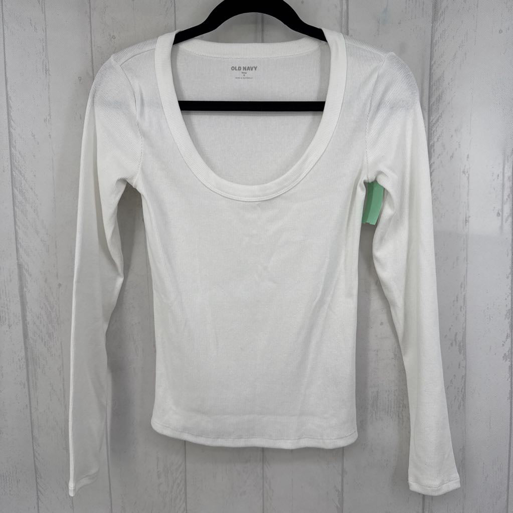 S ribed scoop neck l/s tee