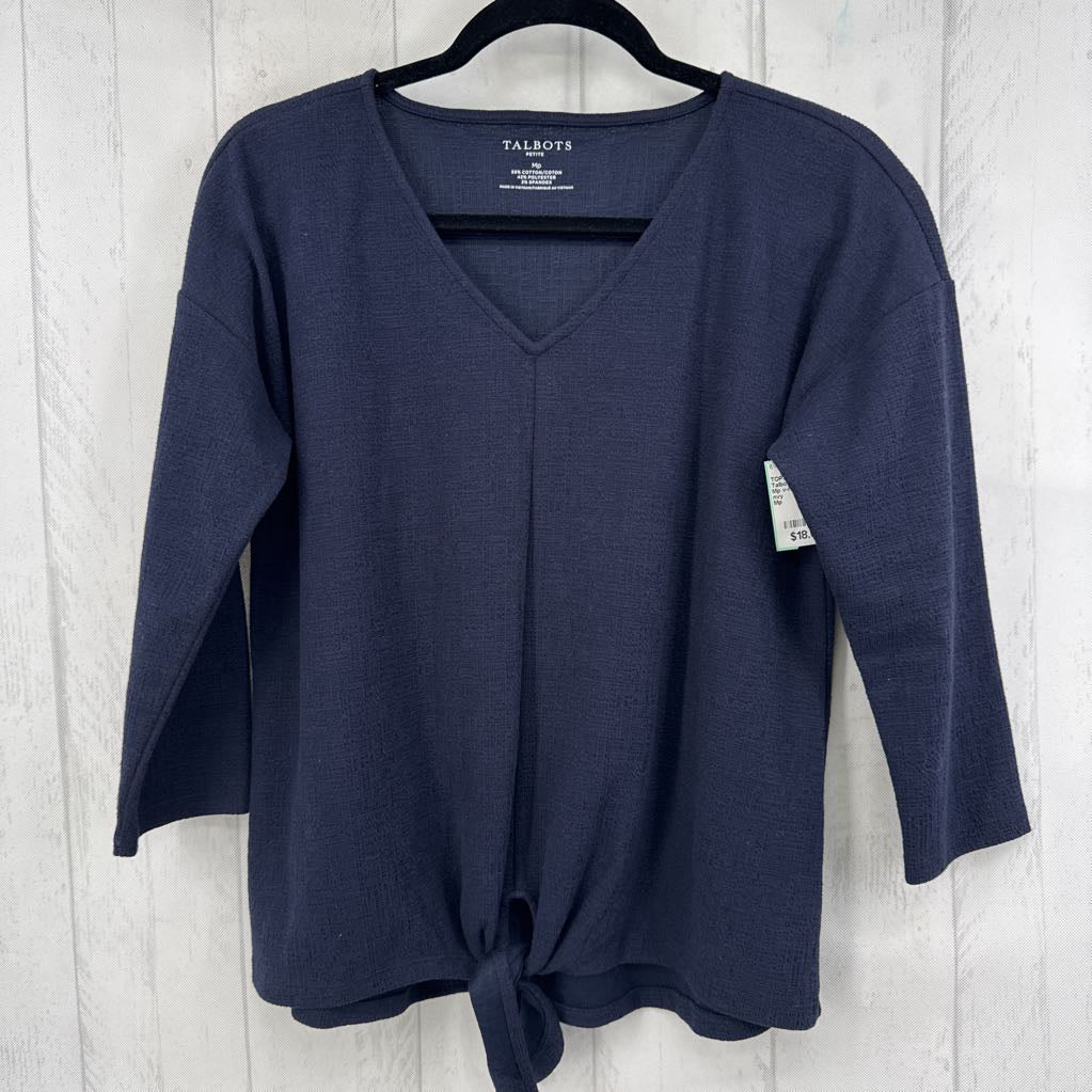 Mp v-neck 3/4 slv top