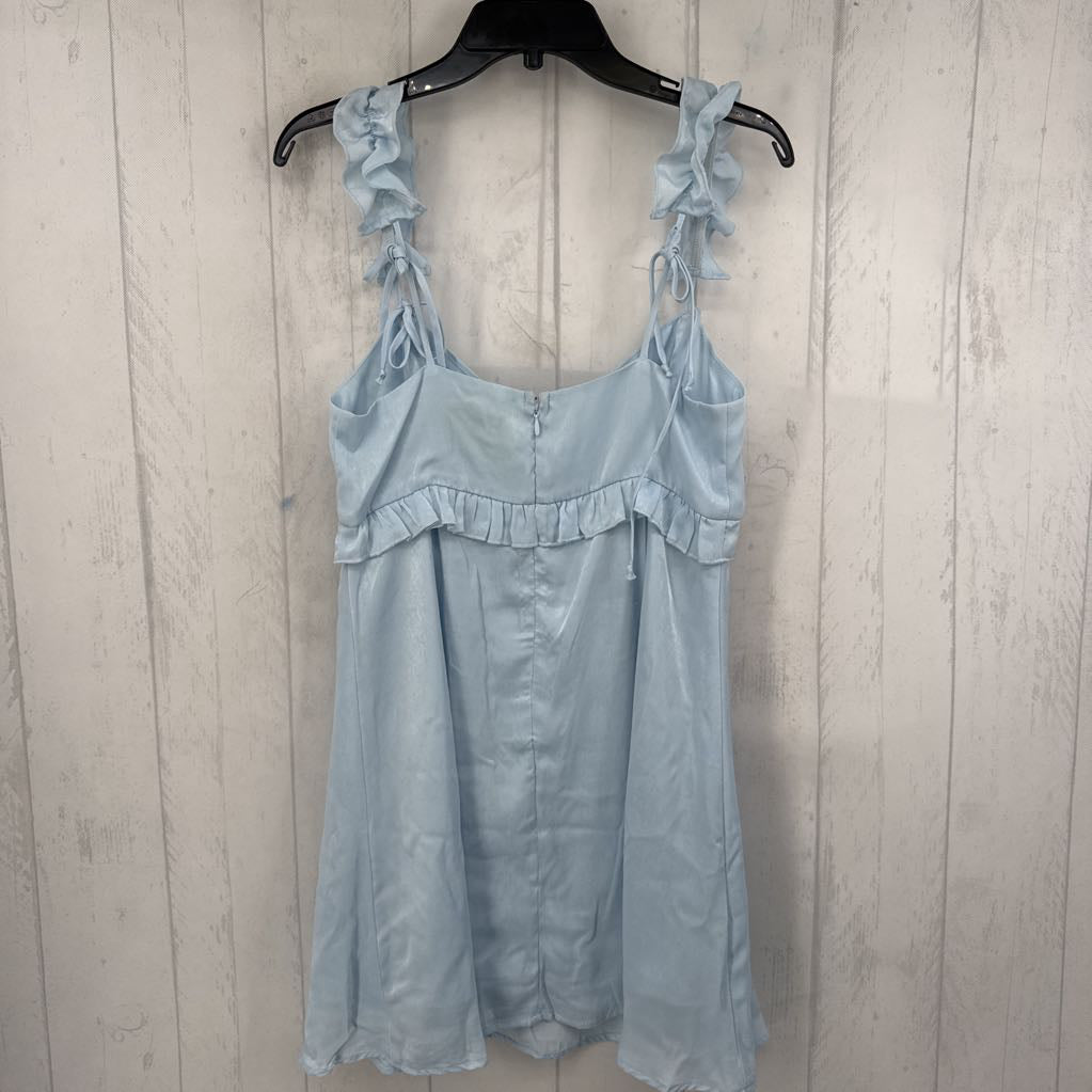 S ruffled silk slvls dress