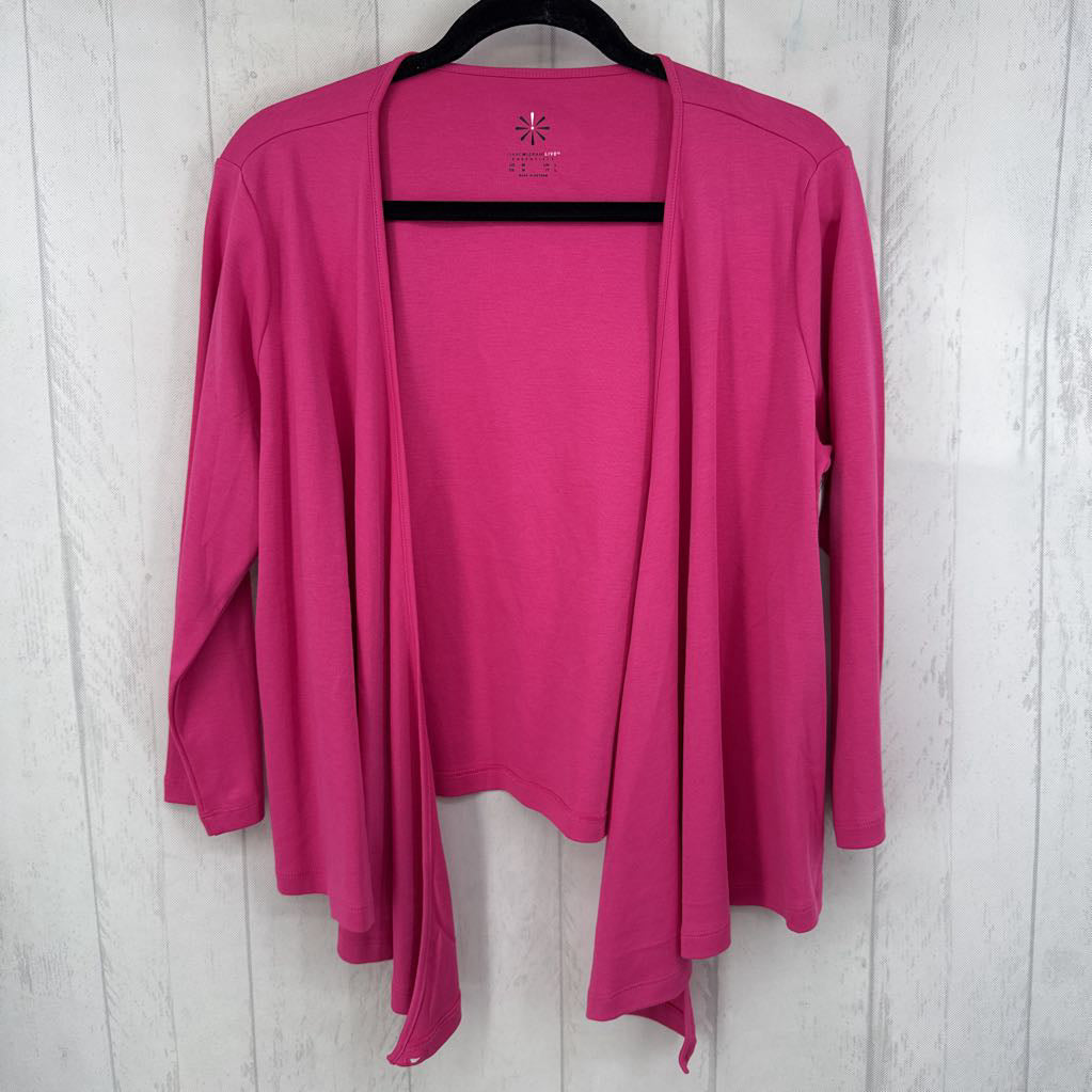M tie front 3/4 slv cardi