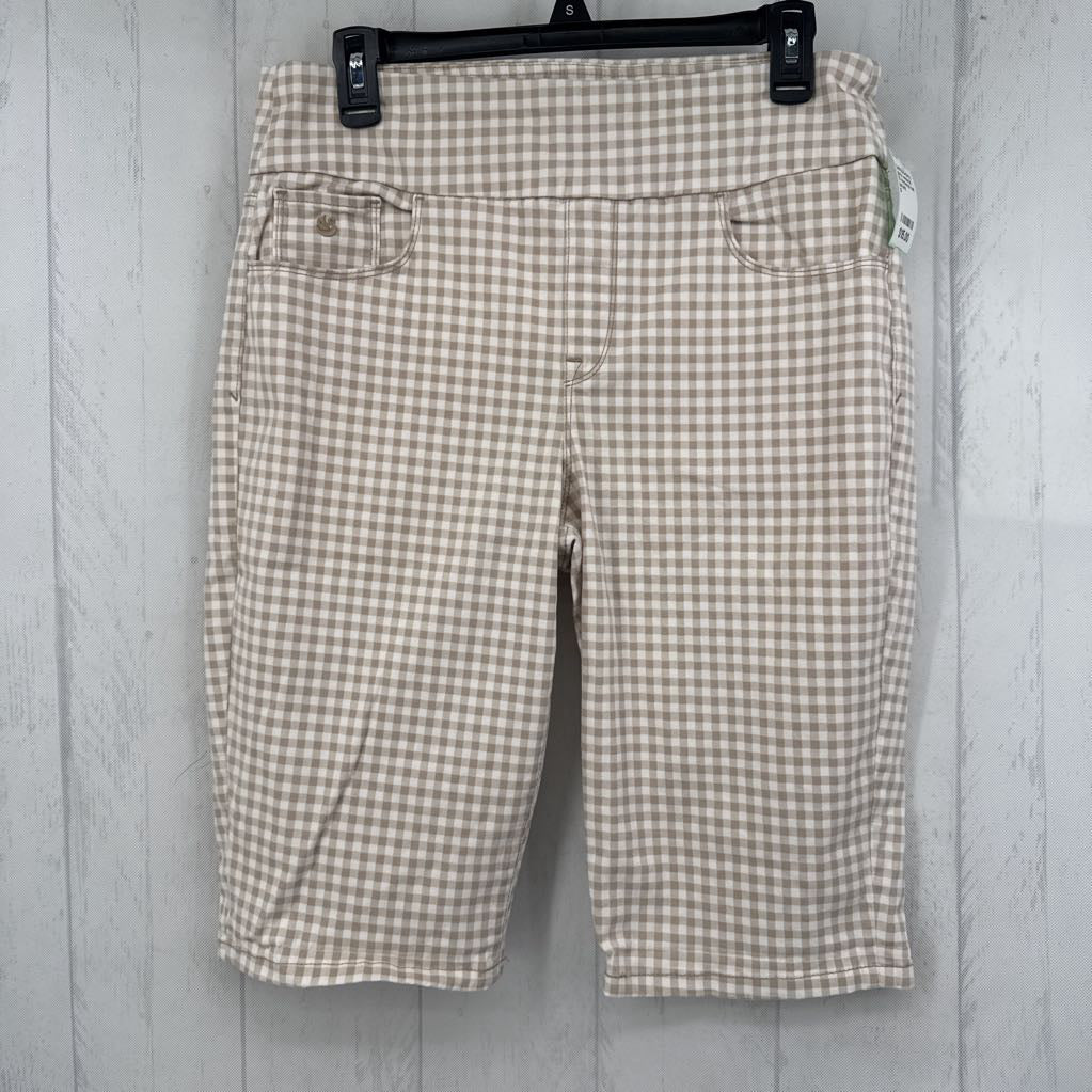 10 checkered twill bermuda shorts