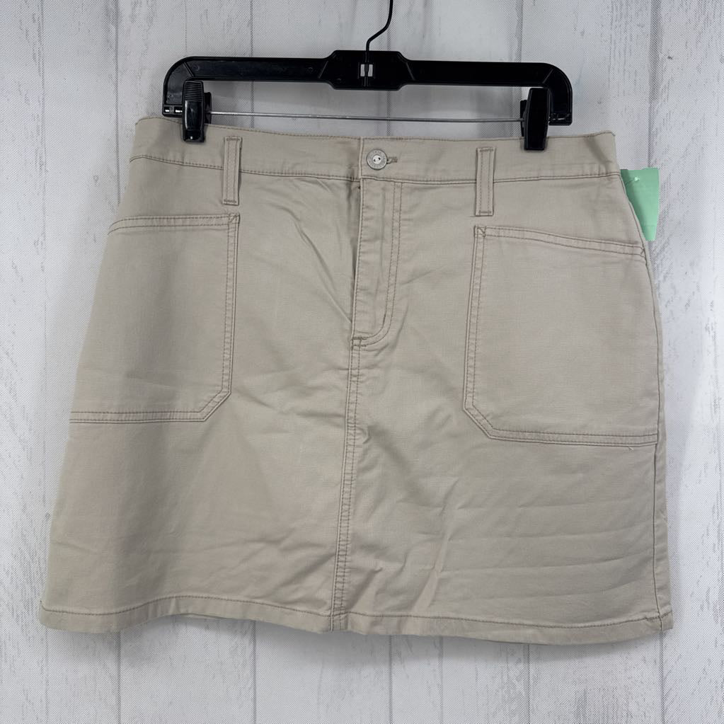 12 khaki skort