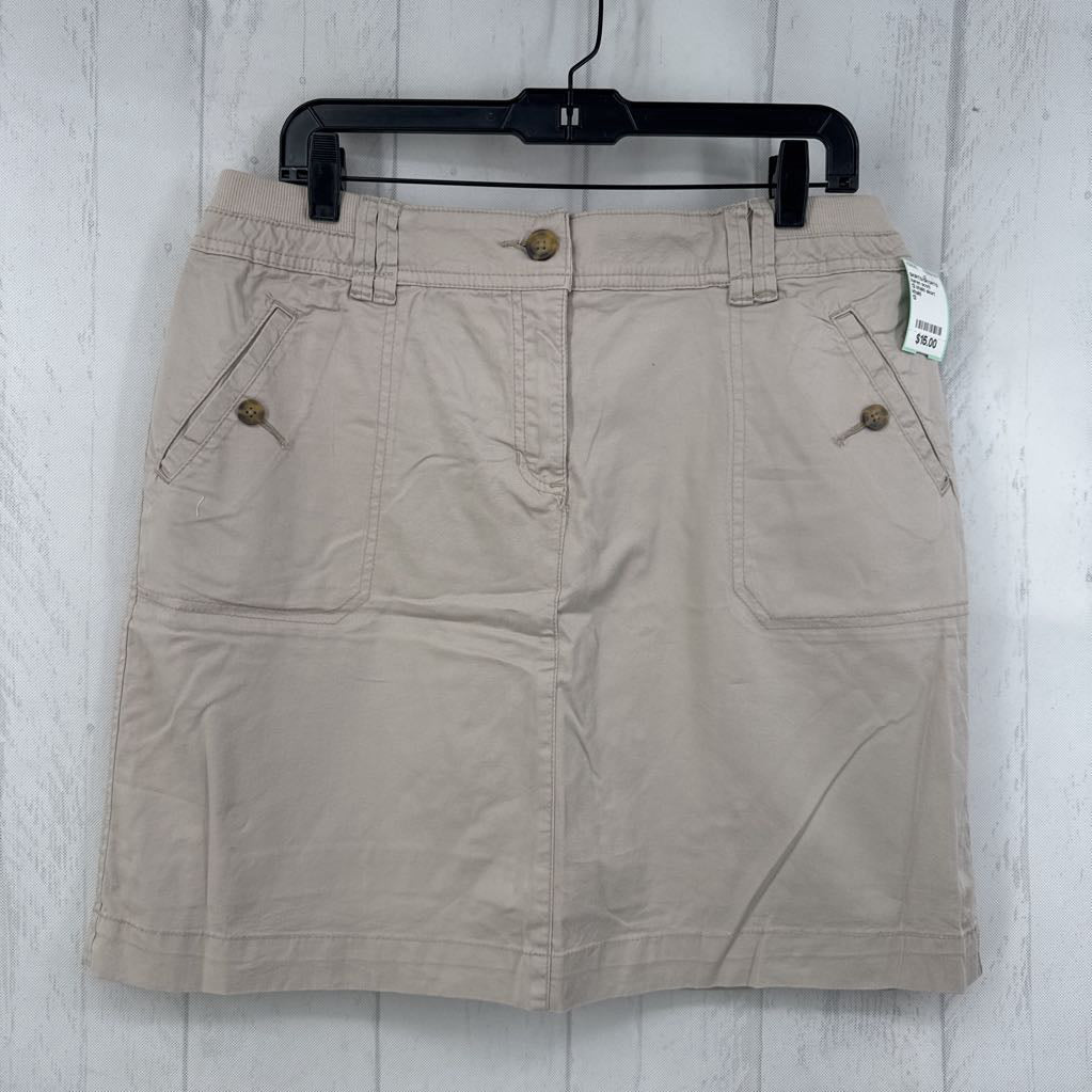 12 khaki skort