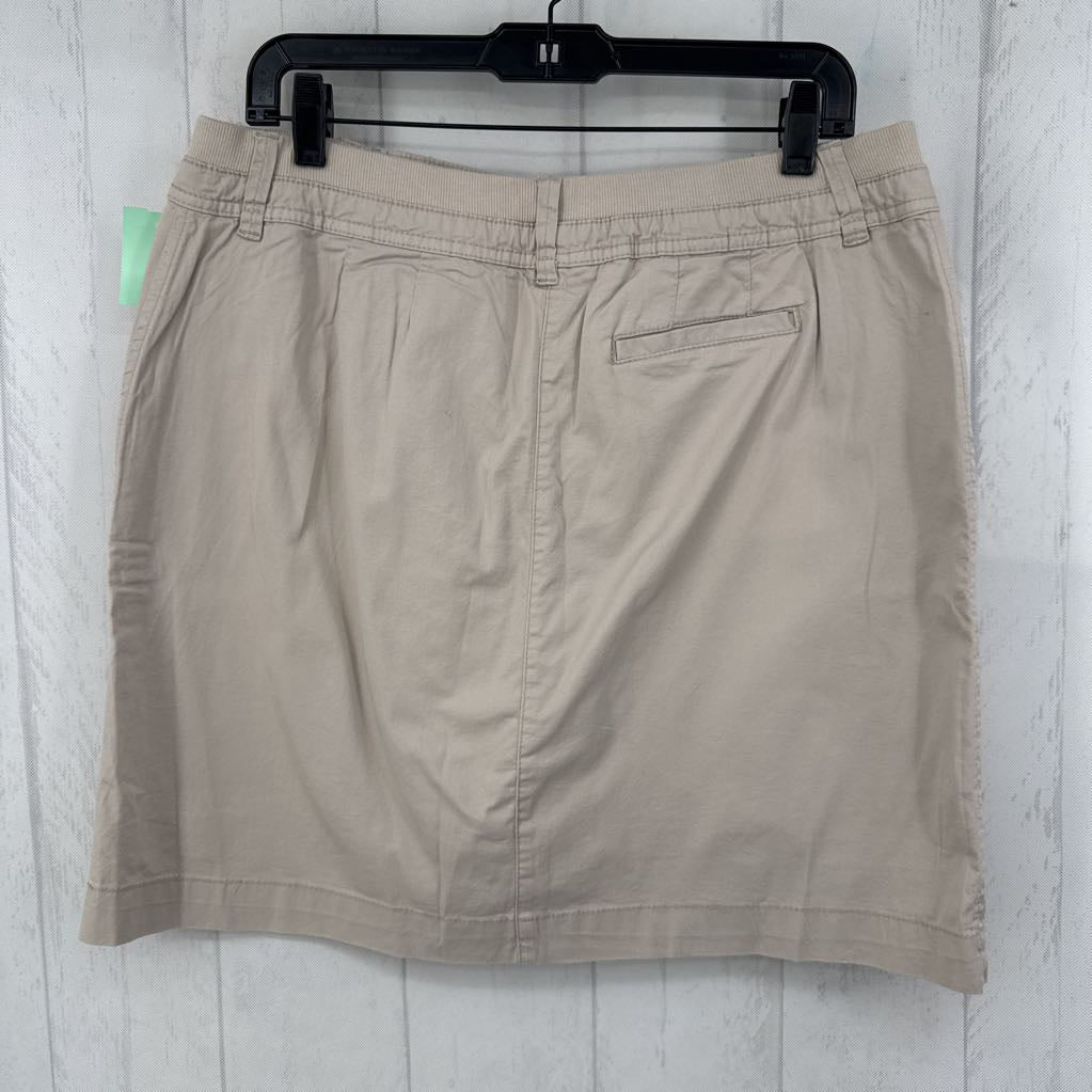 12 khaki skort