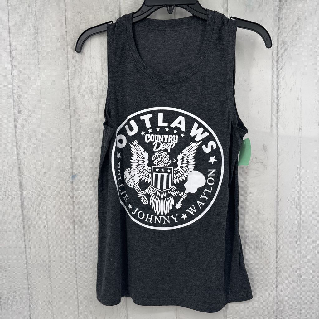 S graphic tank-outlaws