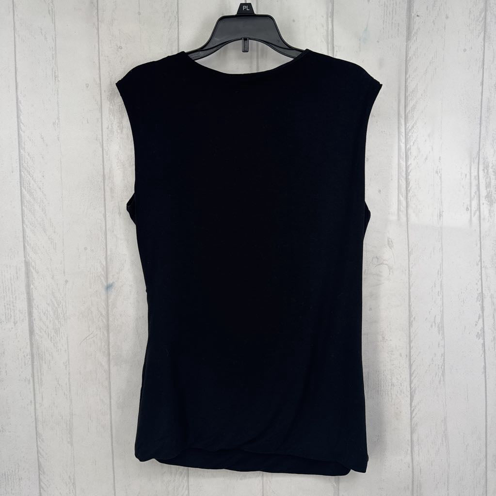 S v-neck silver hardware tank