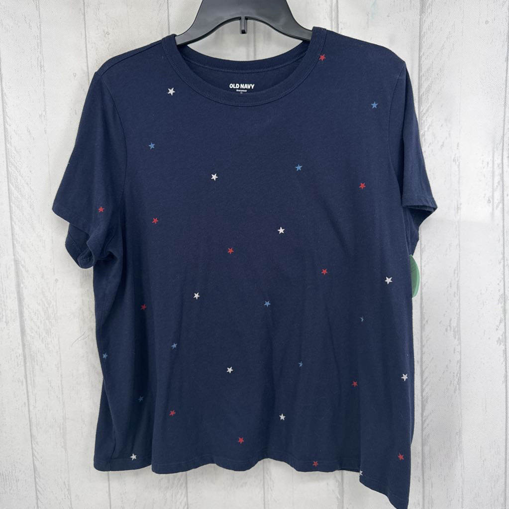 XL star print s/s tee