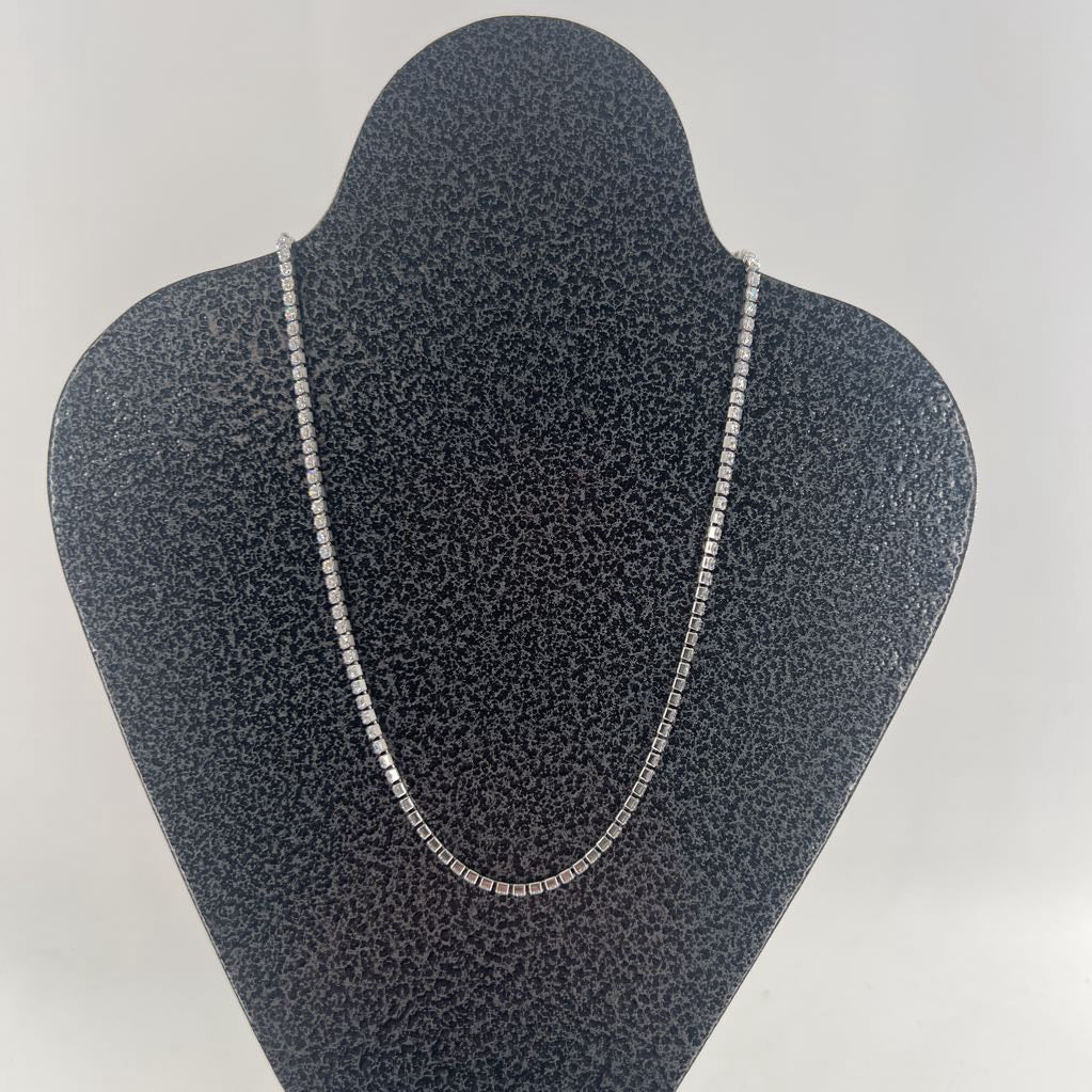 18" cz strand necklace