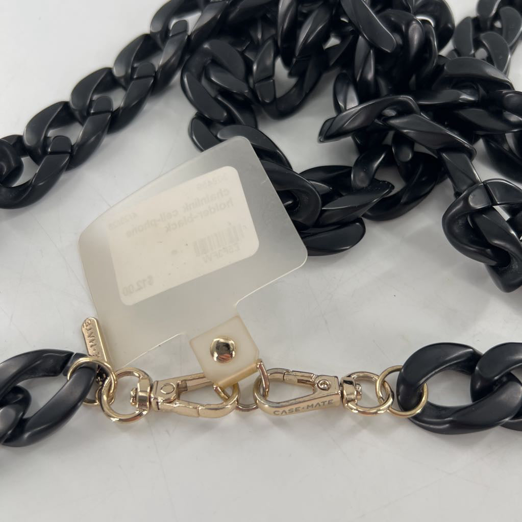 chainlink cell-phone holder-black