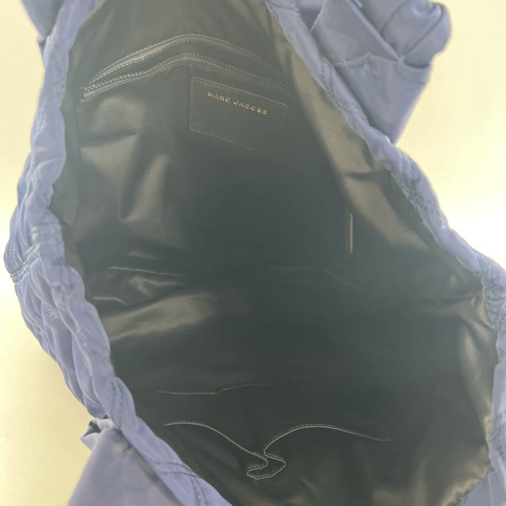 quilted nylon knot tote