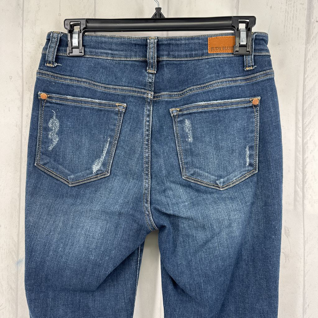 5 frayed hem skinny fit jean