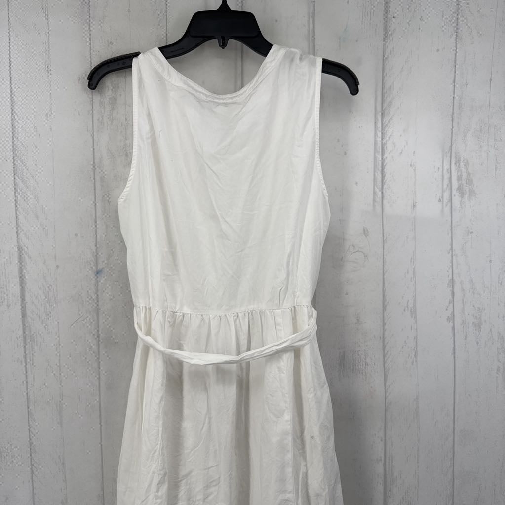 14 button down belted slvls dress