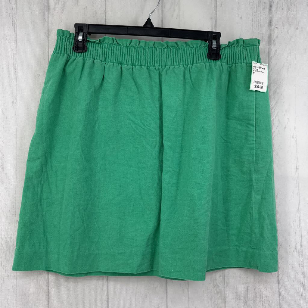 14 pull-on linen skirt