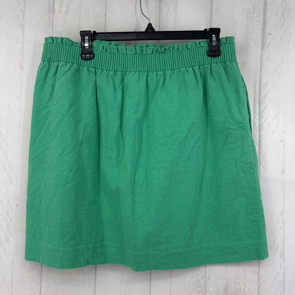 14 pull-on linen skirt