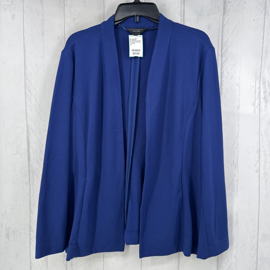 Lp open front knit blazer
