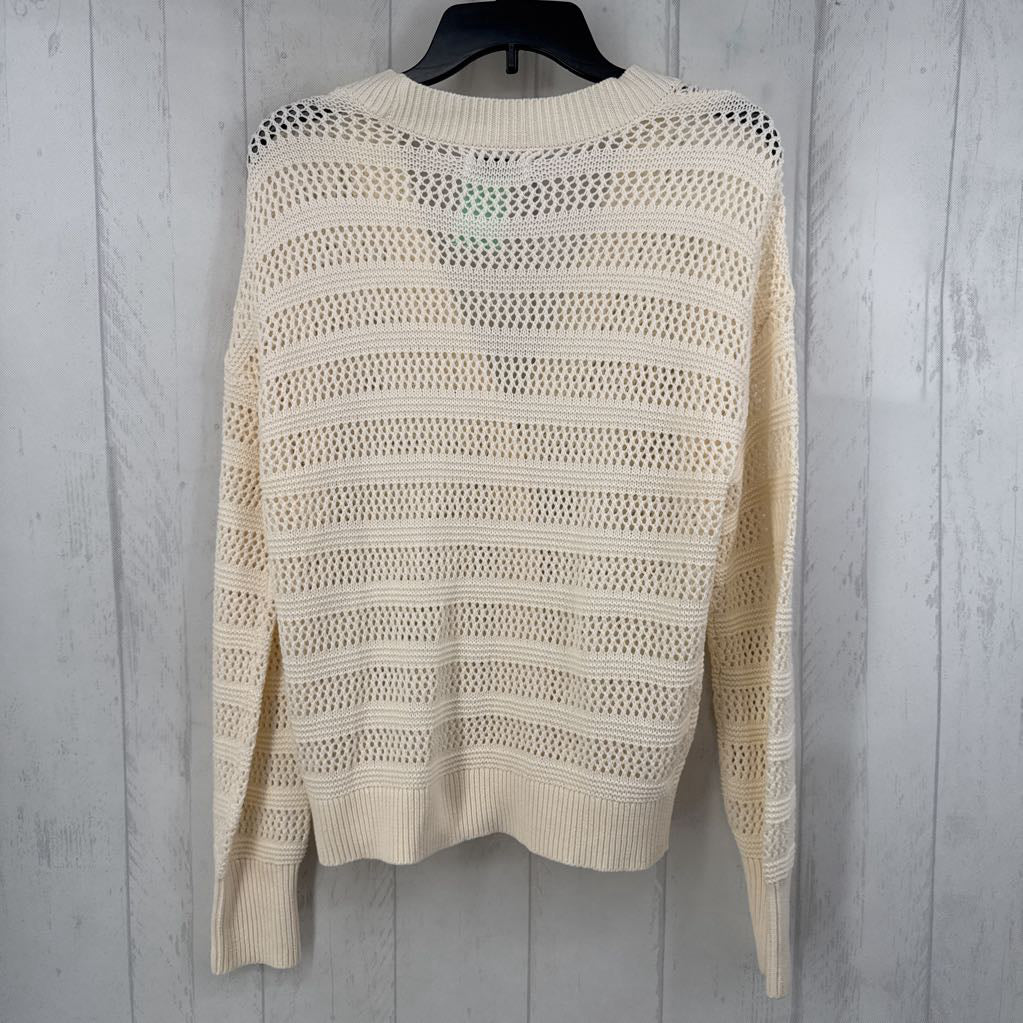 L crochet button down cardi