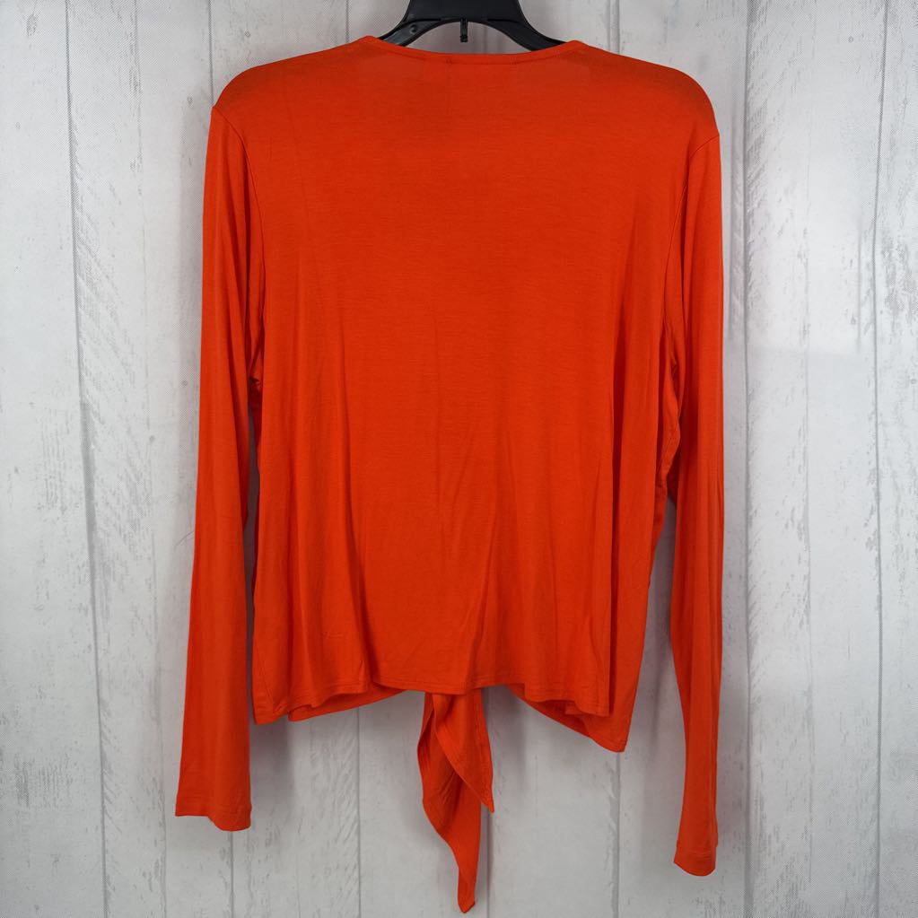 LT tie-front l/s cardi