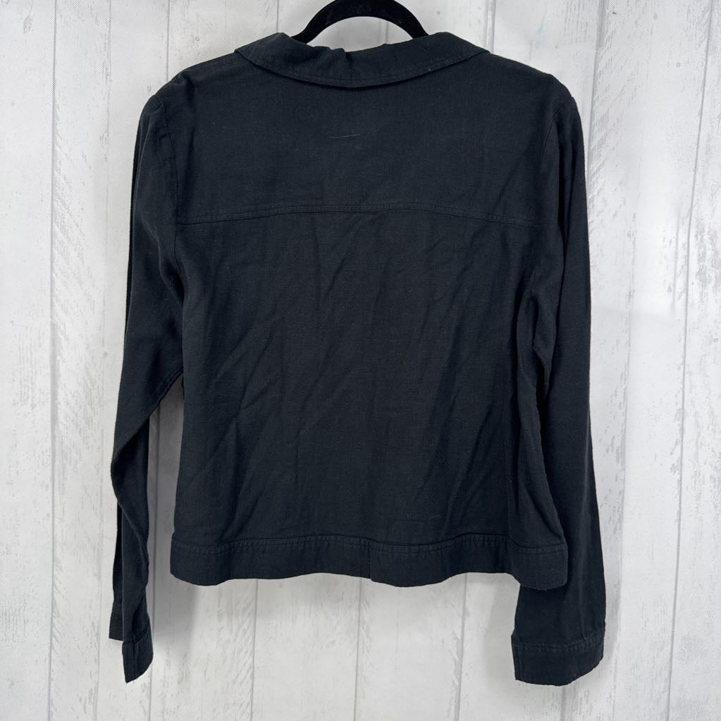 M linen blend jacket