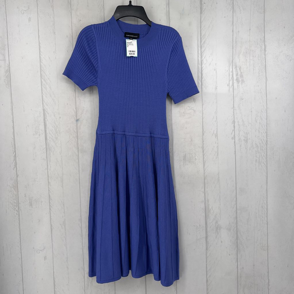 Sp rib knit s/s dress