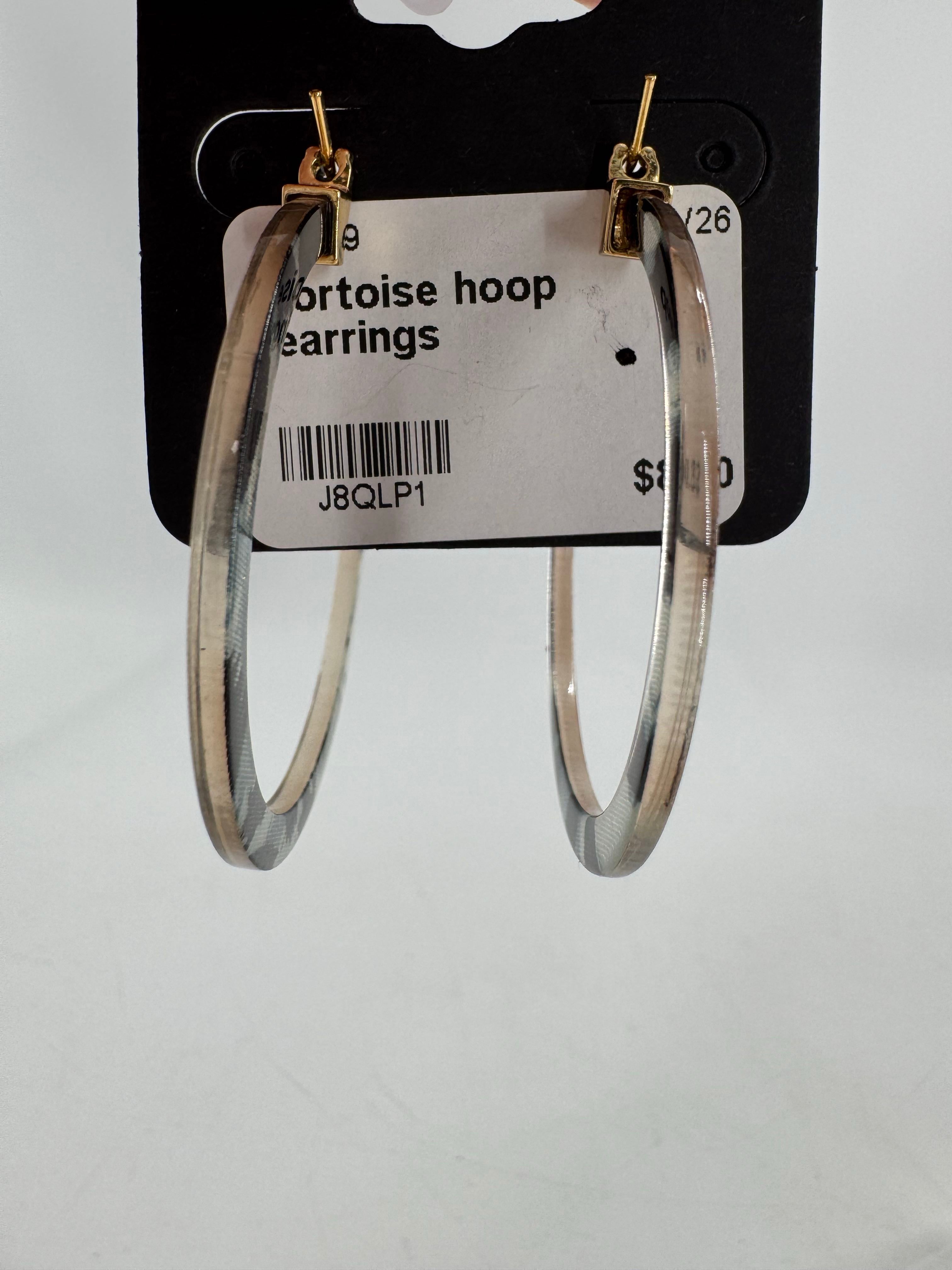 tortoise hoop earrings