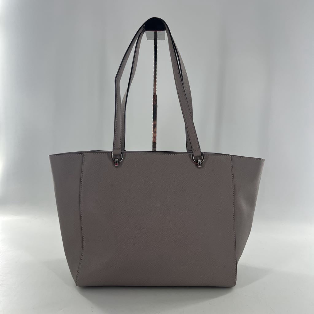 top zip saffiano leather tote