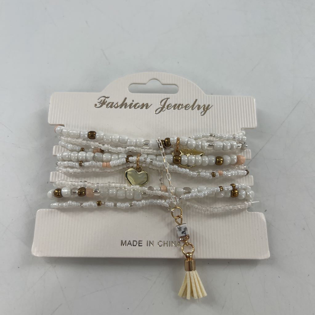 stretch beaded bracelet stack