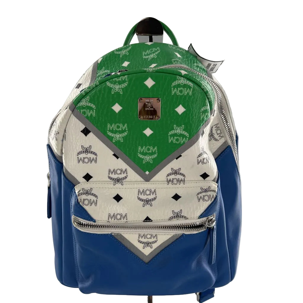 MCM Visetos Stark Chevron Backpack