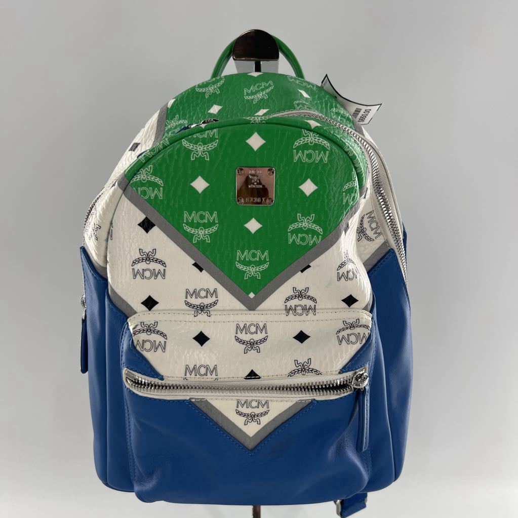 MCM Visetos Stark Chevron Backpack