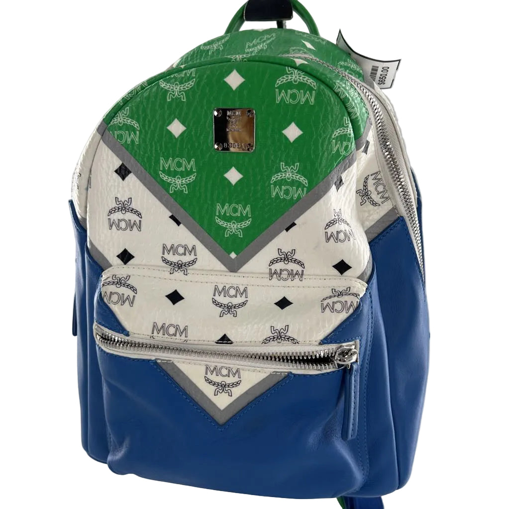 MCM Visetos Stark Chevron Backpack