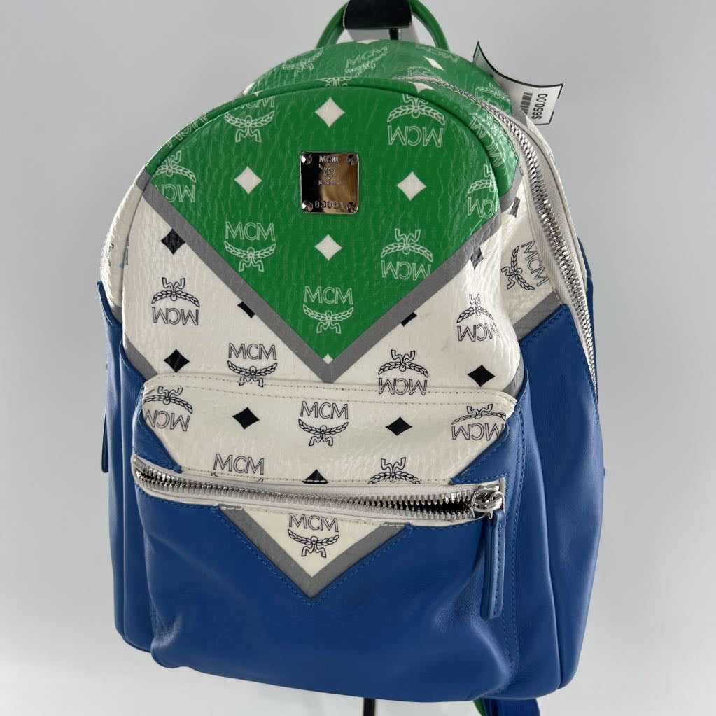 MCM Visetos Stark Chevron Backpack