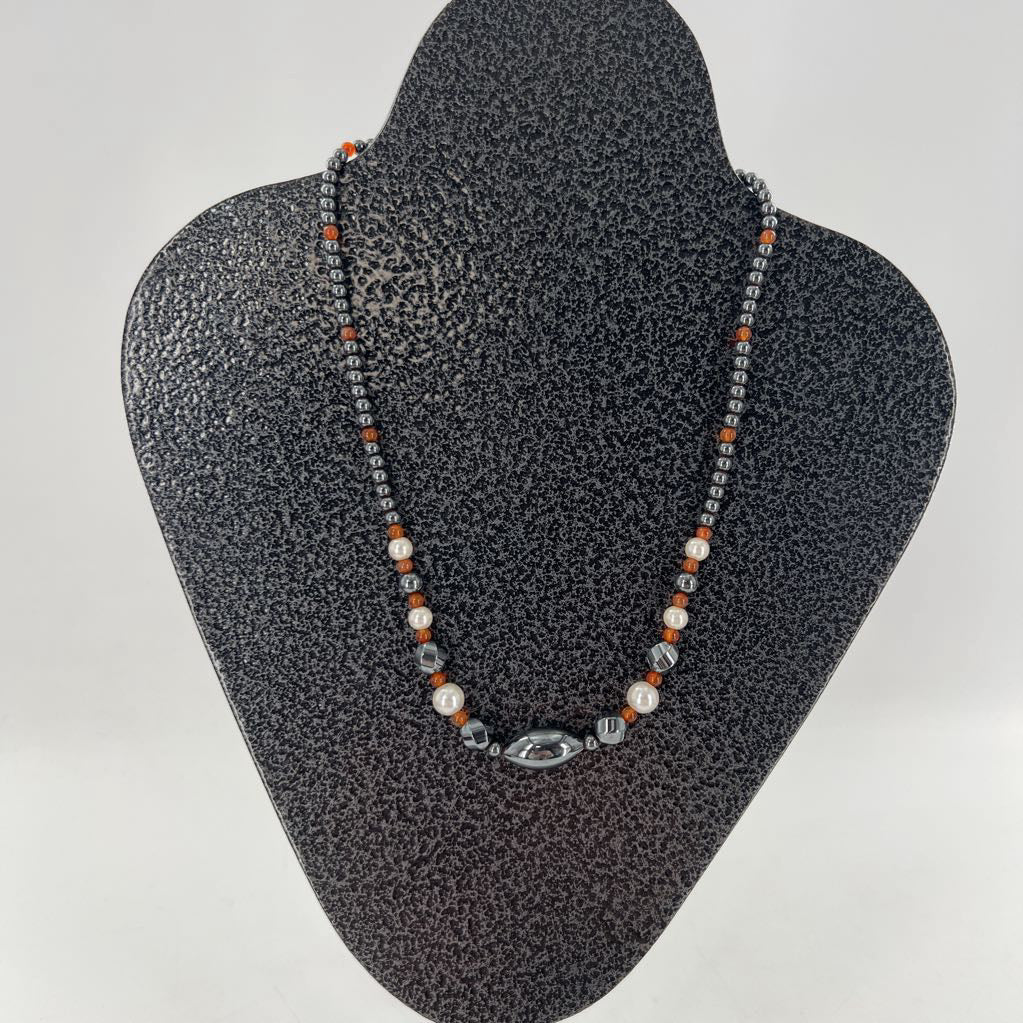 metal beaded necklace
