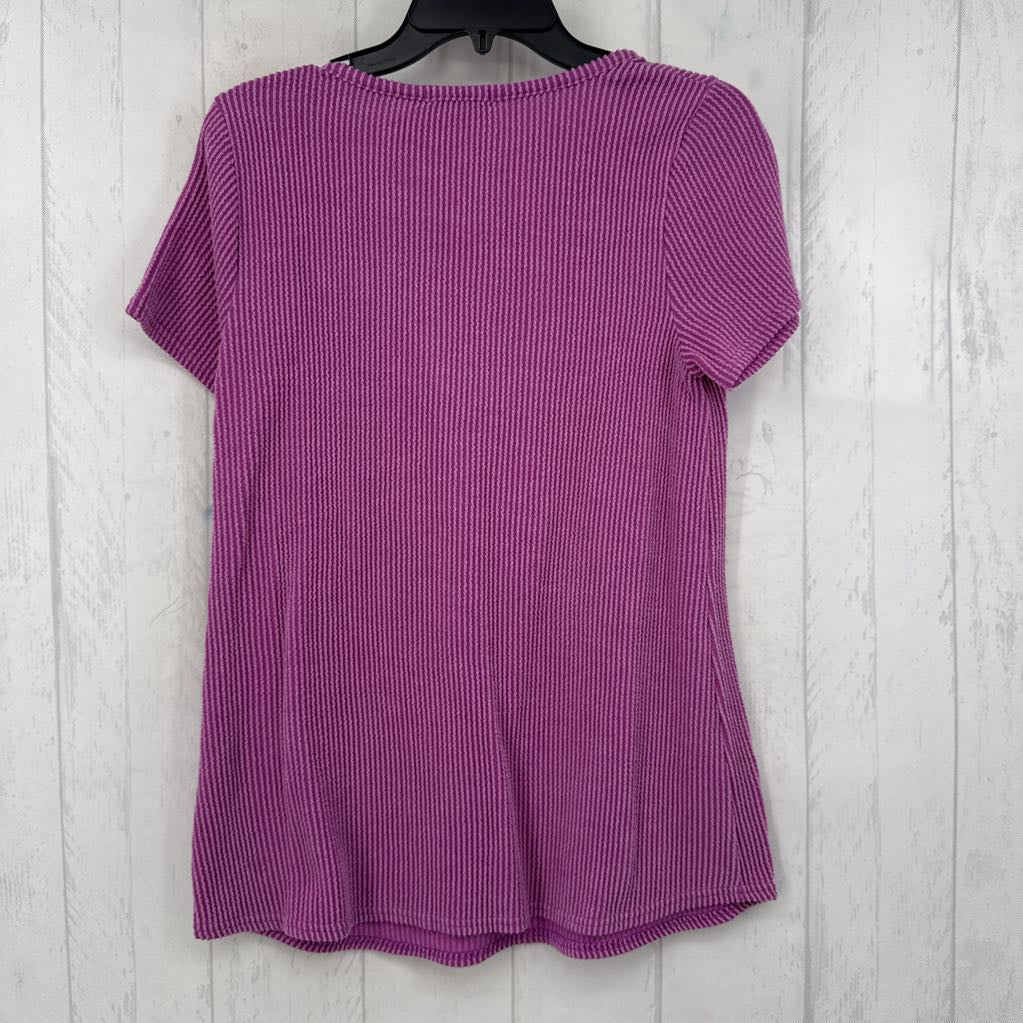 S ribbed s/s pocket tee