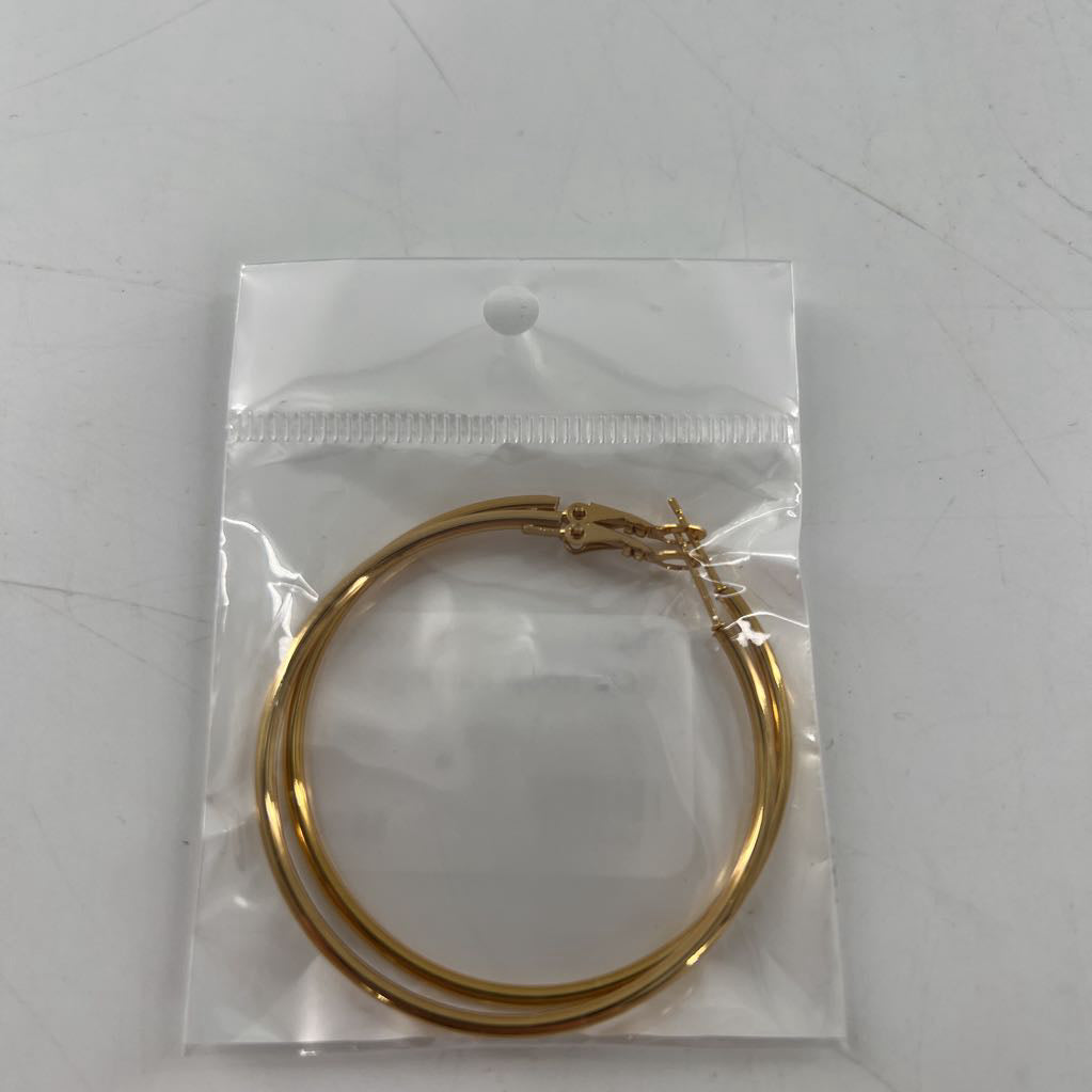 gold hoop earrings