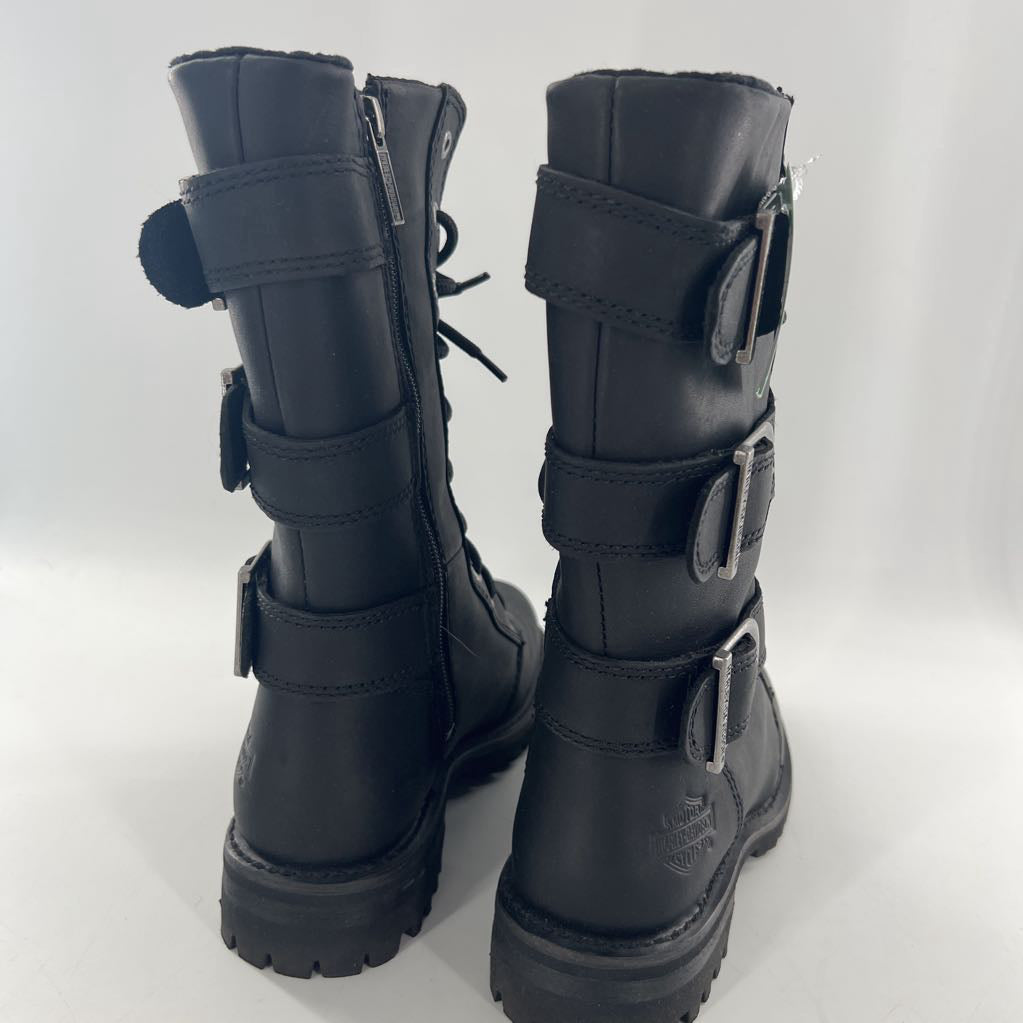 7.5 triple buckle mototcycle boots