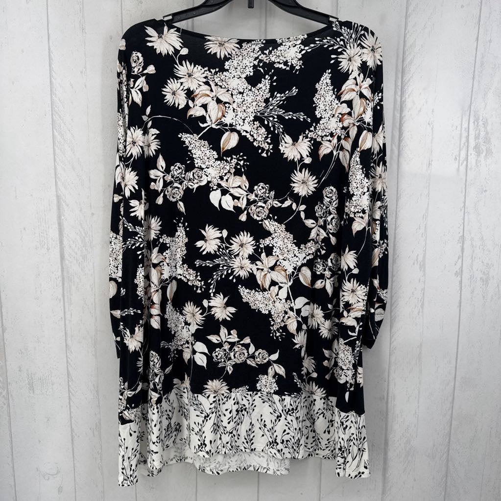 XL l/s flower print top