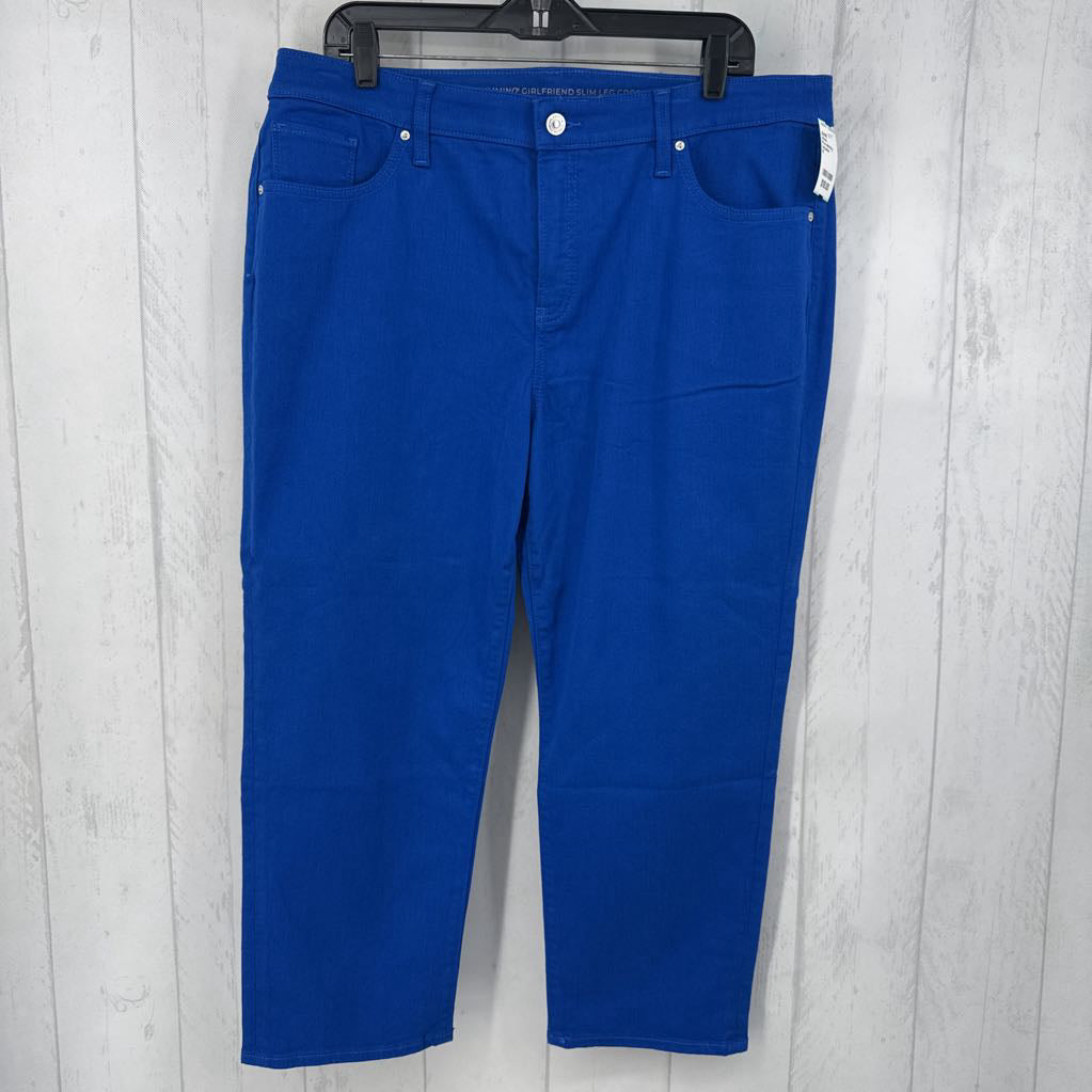 16 so slimming girlfriend slim leg crop jeans