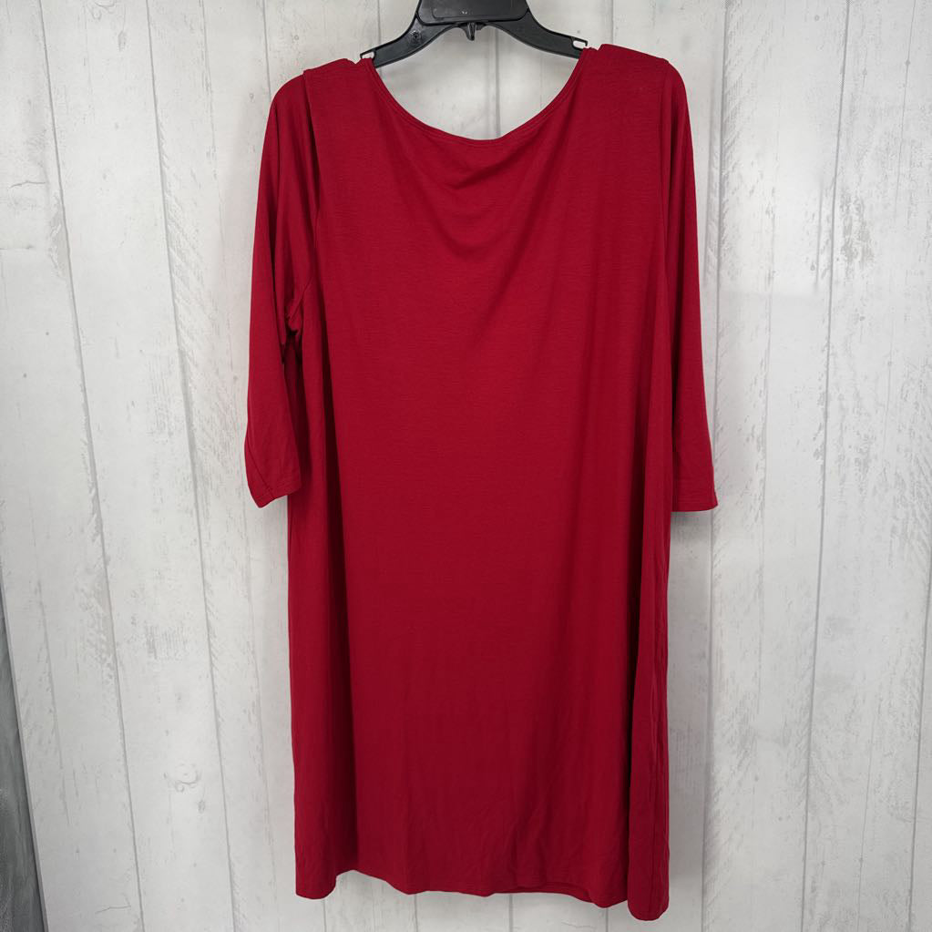 1x elbow slv knit dress