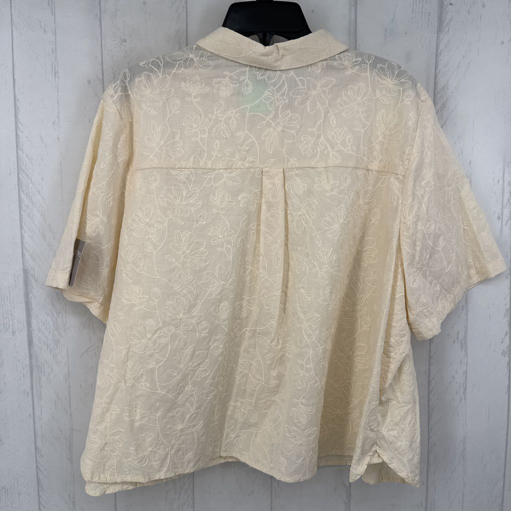 2X flo embroidered button down s/s top