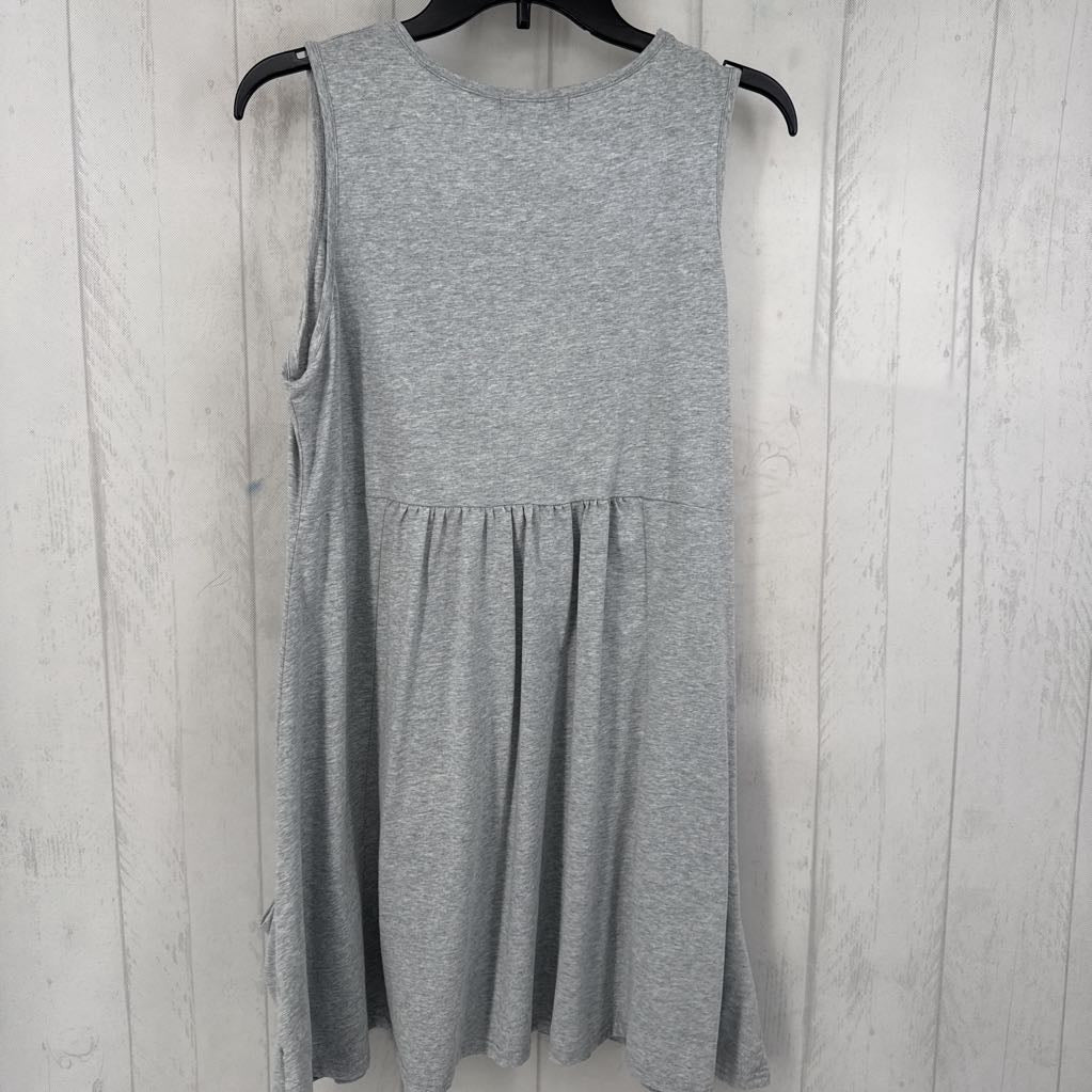 L slvs pocket pleated dress