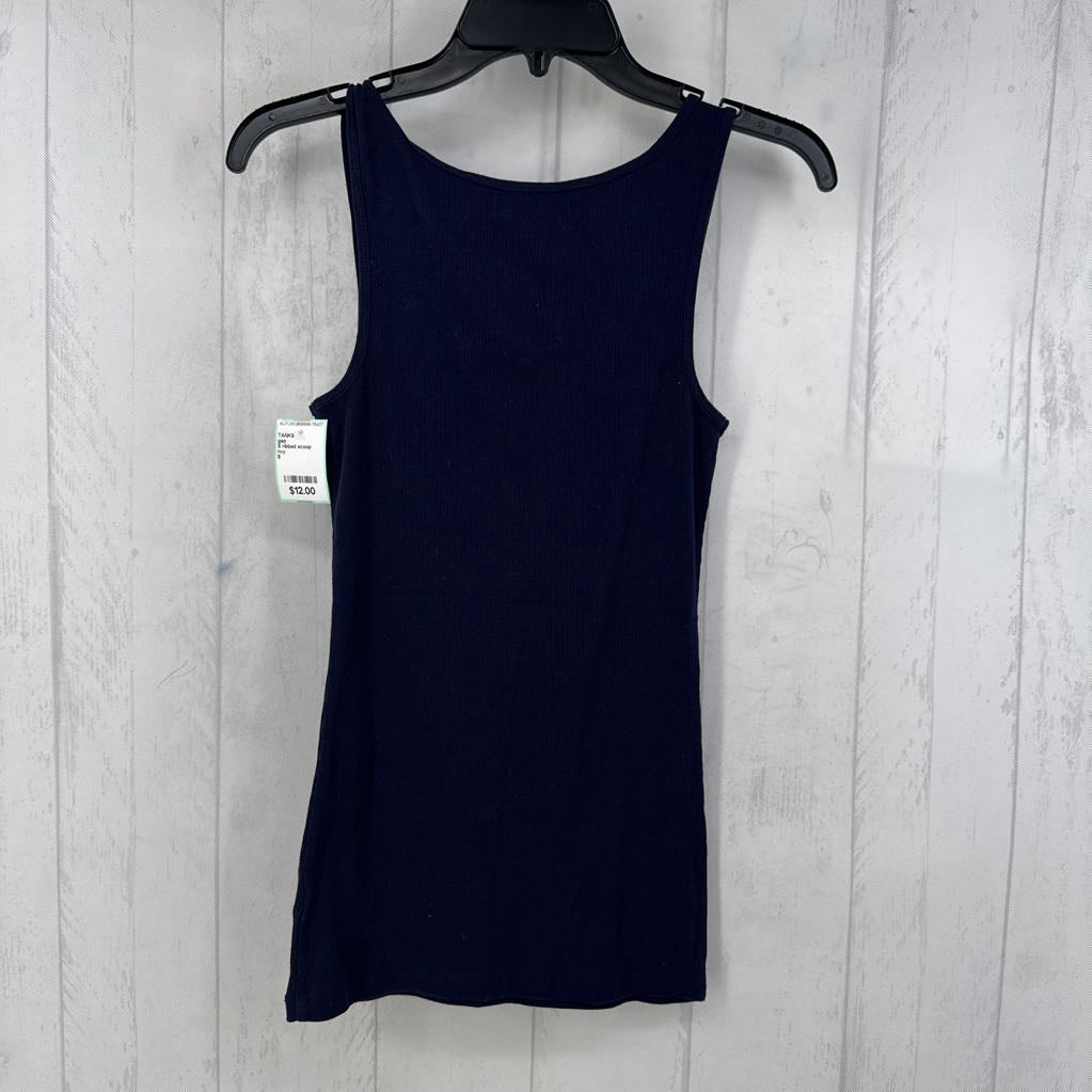 S ribbed scoop neck tank