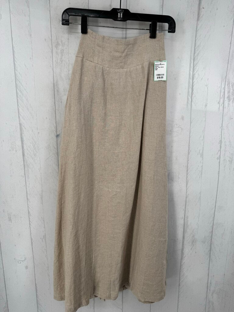 XXS linen blens maxi skirt