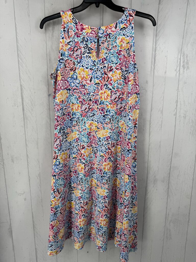 XLp flo print slvls dress
