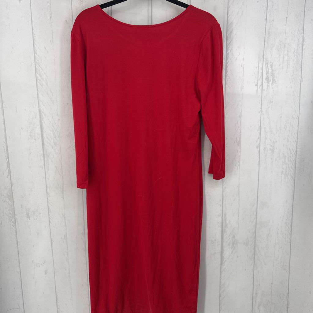 XXXL round neck 3/4 slv dress
